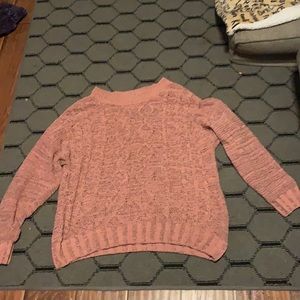 pink sweater